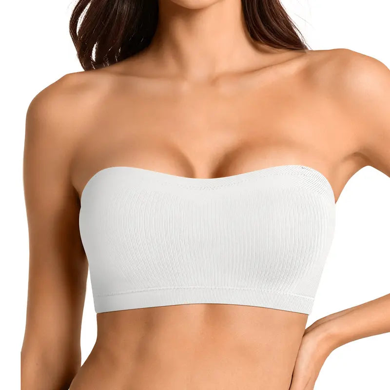 Wireless Seamless Stay Put Strapless Bandeau Bra