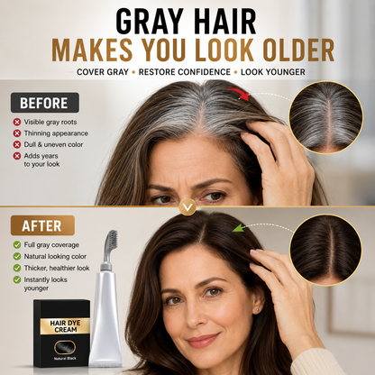 Instant Gray Coverage Hair Dye Comb for Men & Women