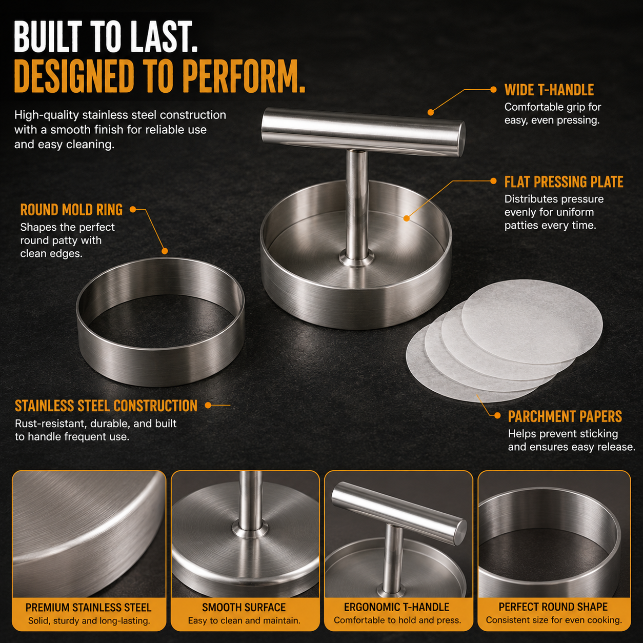 🍔 BBQ FAVORITE | Manual Burger Patty Press