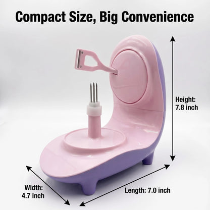 Electric Apple Peeler, USB-C Rechargeable One-Touch Peeling Tool with Slicer & Corer for Firm Fruits