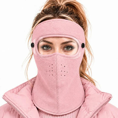 Winter Face Mask with Detachable Goggles, Windproof Thermal Fleece Lined Full Face Cover ❄️