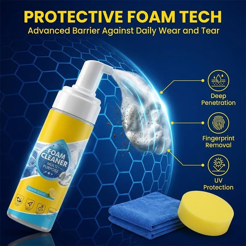Heavy Duty 4 in 1 Multi Enzyme Foam Cleaner Spray