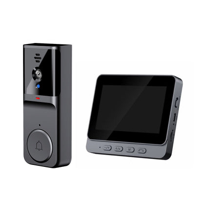 Wireless Wireless Doorbell Camera: 1080P, 170° View, 4.3-Inch Screen, IPX65 Outdoor Waterproof, Night Vision