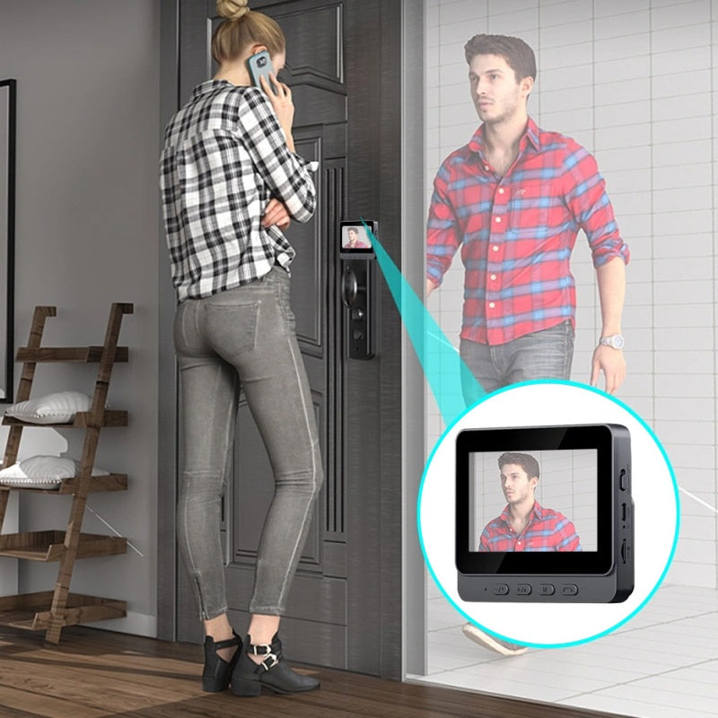 Wireless Wireless Doorbell Camera: 1080P, 170° View, 4.3-Inch Screen, IPX65 Outdoor Waterproof, Night Vision