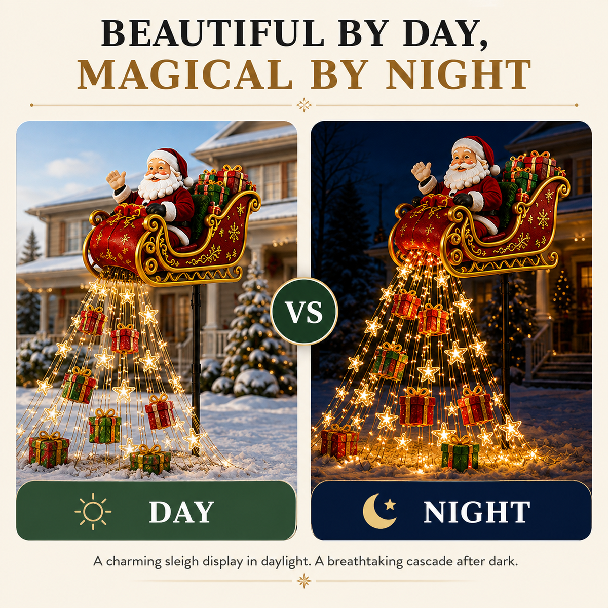 ✨ 2026 New Santa’s Flying Sleigh Gift Cascade