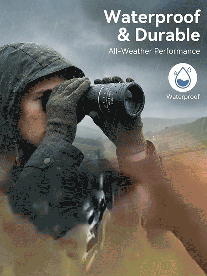 Used by American Mountain Guides! 100x HD Monocular, IPX5 Waterproof & Fog-Proof🧭🔭