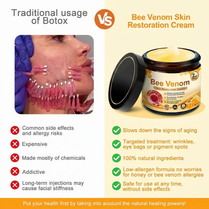 Bee Venom Skin Firming & Hydrating Cream – Anti-Aging Peptide Moisturizer for Smoother Skin