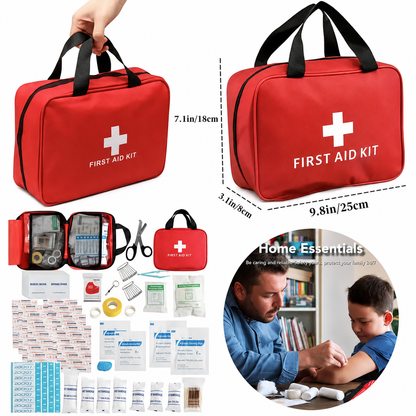 160Piece Waterproof First Aid Kit for Emergencies