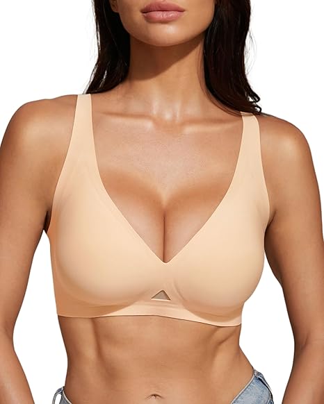 Deep V Wireless Seamless Bralette