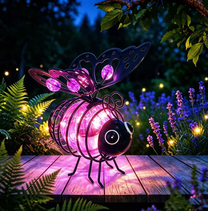 🔥50K+ SOLD! Solar-powered hanging bee lamp🌞🌜