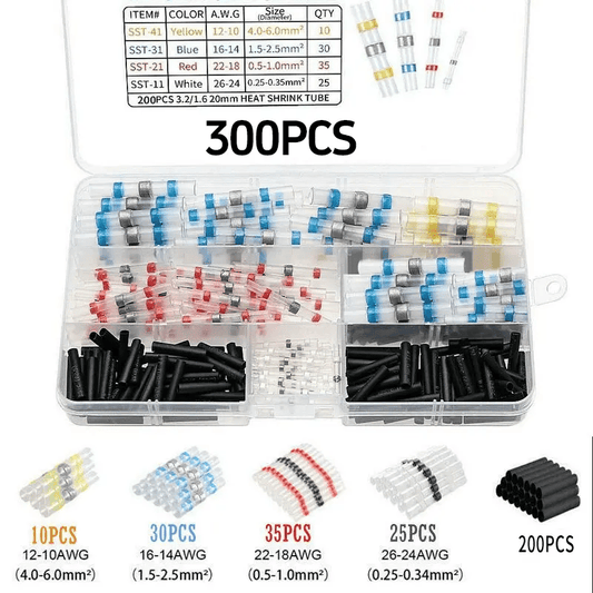 ✨300PCS WATERPROOF SOLDER WIRE CONNECTOR KIT