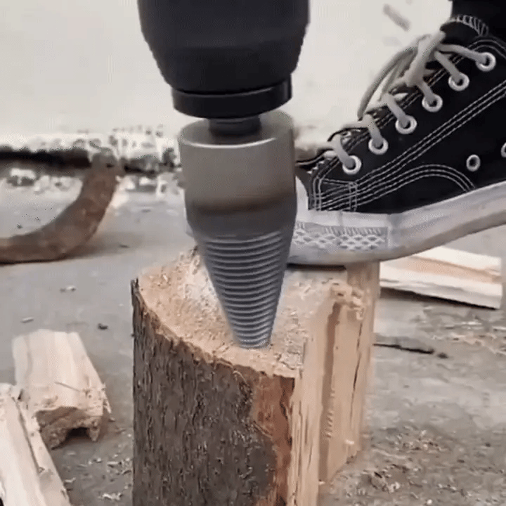Screw Wood Log Splitter for Drill – Drill Attachment