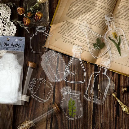 40pcs Transparent Dried Flower Bookmarks-DIY Gifts Bookmarks
