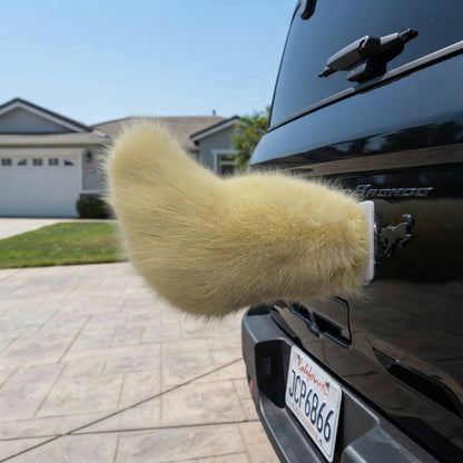Electric Cat Tail for Car Decoration, Remote-Controlled Wagging Plush Tail for Car