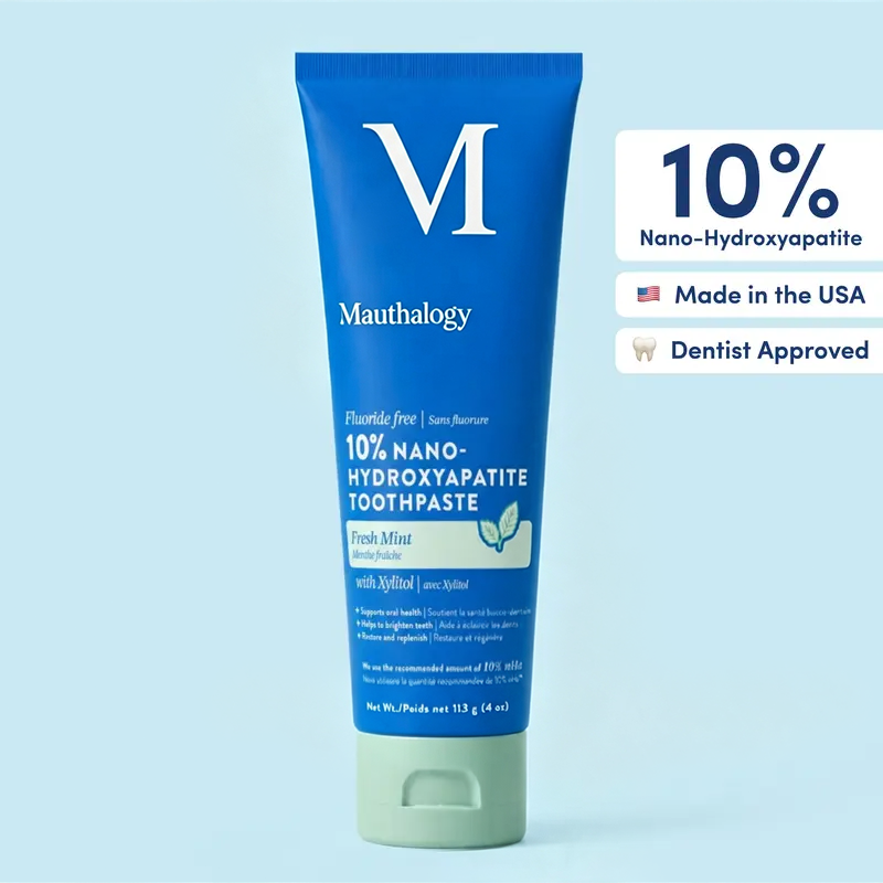 10% Nano-Hydroxyapatite Toothpaste | Fluoride-Free Enamel Care, Fresh Mint🦷