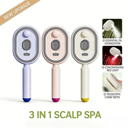 Electric Multi‑Function Mist‑Spraying Massage Cushion Comb