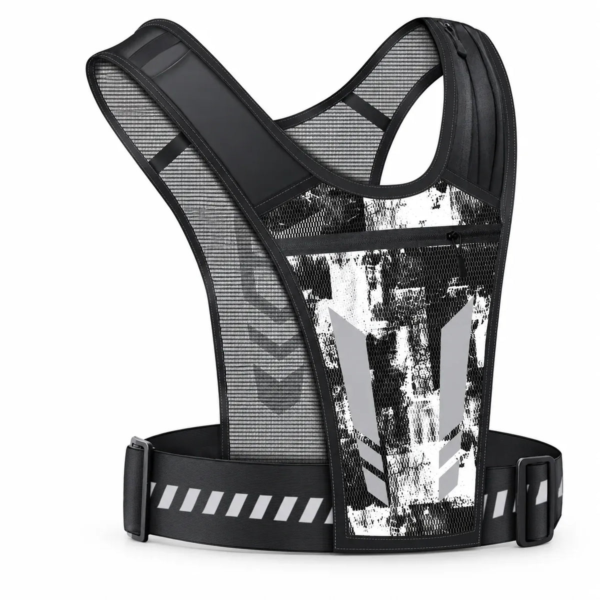 Hands-free reflective running vest