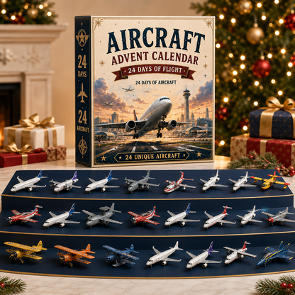 24 Days of Flight with 24 Unique Miniature Airplanes, Jets & Aviation Collectibles