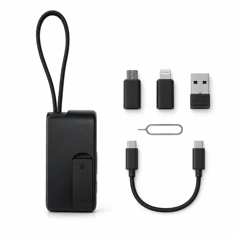 🧳 Pocket Tech Companion – All-in-One Travel Tech Kit