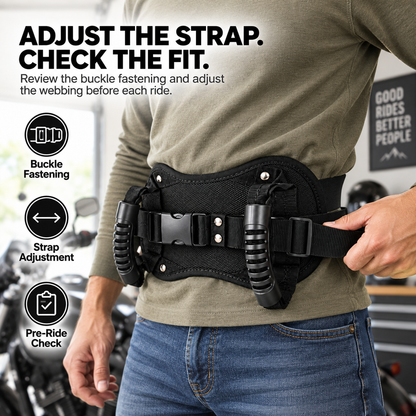 🏍️🤝 Ride Together – Motorcycle Rear Passenger Grab Handle