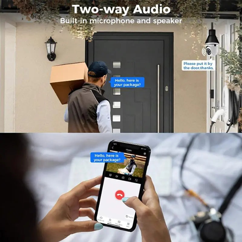 Smart WiFi Bulb Holder CCTV Security Camera