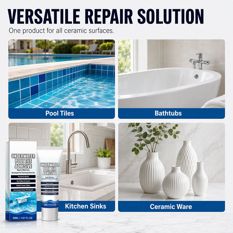 💦High Strength Underwater Pool Tile Adhesive🛠️