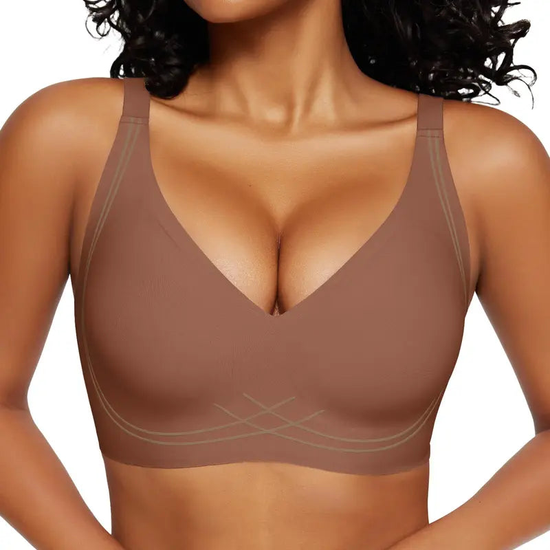 Women's Jelly Seamless Wireless Plus Size Comfort Bralette