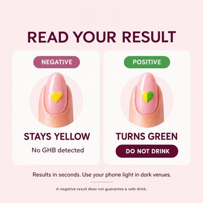 Drink Spike Test Nail Stickers