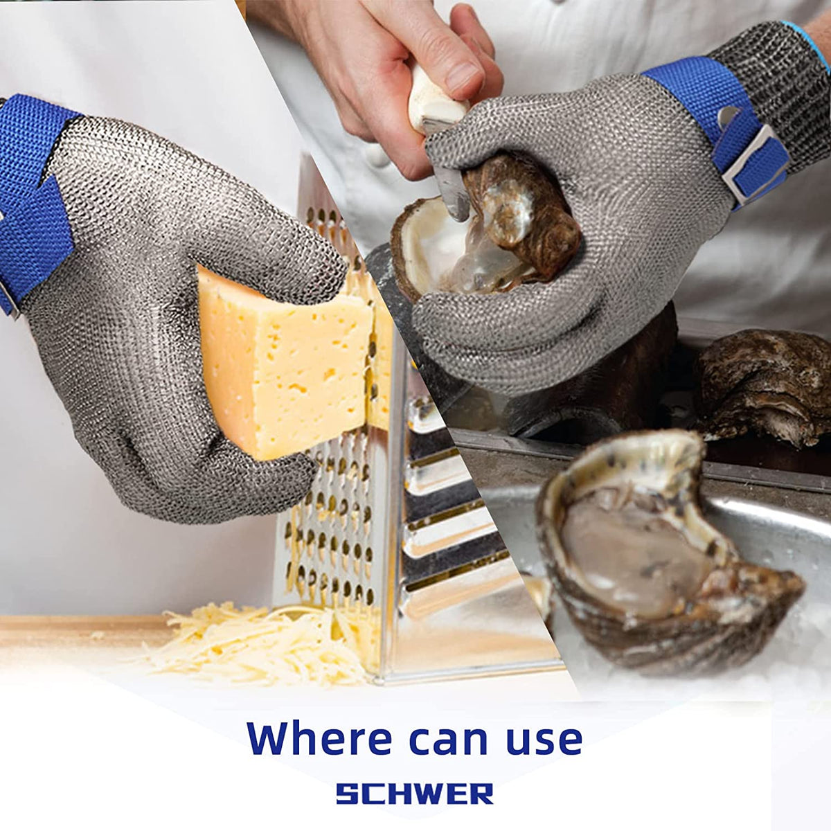 🥩 Stainless Steel Mesh Glove – Highest A9 cut level – Perfect for butchers & chefs – no more knife accidents!