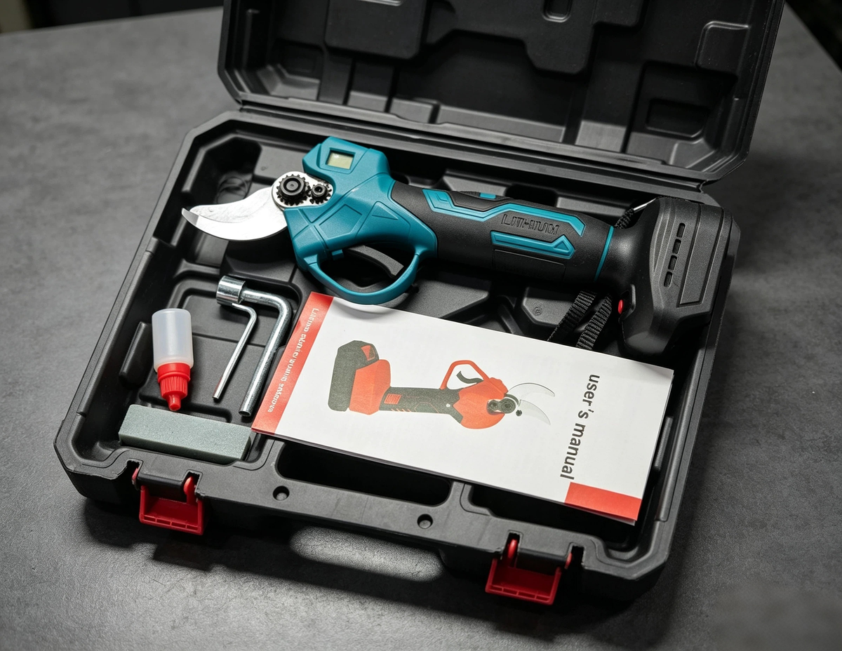 ELECTRIC PRUNING SHEARS - Cordless & 10mm Cutting Capacity, 2-Hour Fast Charge, Ergonomic Design for Garden and Orchard