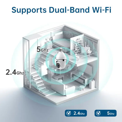 Smart WiFi Bulb Holder CCTV Security Camera