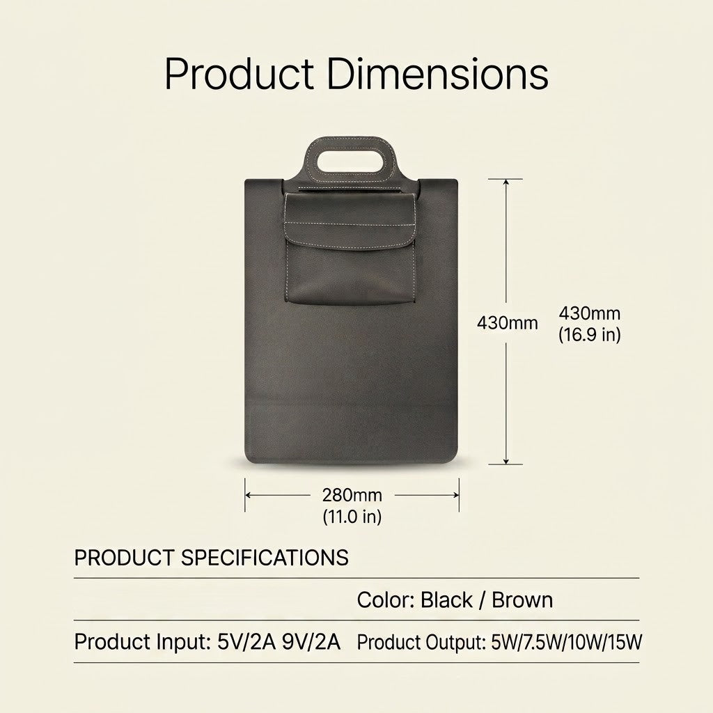 All-In-One Laptop Sleeve | Built-in 15W Wireless Charger, Laptop Stand & Mousepad, Fits up to 16"
