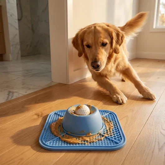 Slow Feeder Mat for Dogs, Calming Treat Puzzle Toy