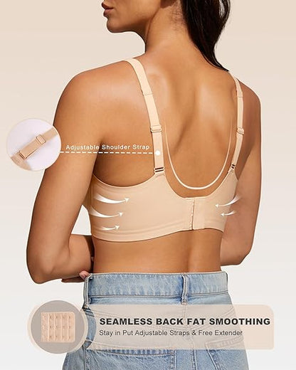 Deep V Wireless Seamless Bralette