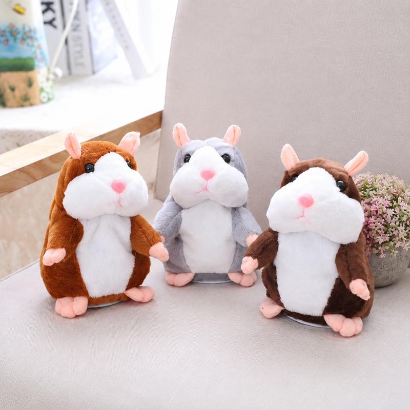 🐹 Talking Hamster Plush – repeats whatever you say, auto head-shaking, hilarious fun for kids & adults