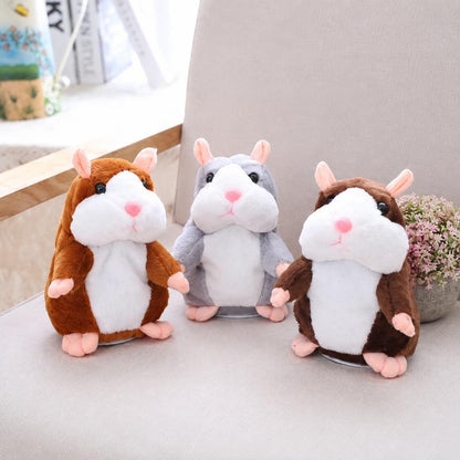 🐹 Talking Hamster Plush – repeats whatever you say, auto head-shaking, hilarious fun for kids & adults