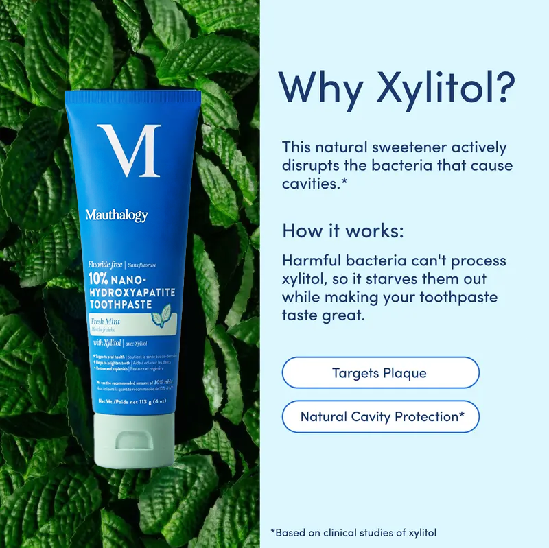 10% Nano-Hydroxyapatite Toothpaste | Fluoride-Free Enamel Care, Fresh Mint🦷