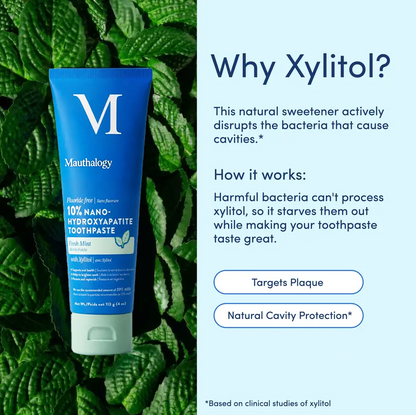 10% Nano-Hydroxyapatite Toothpaste | Fluoride-Free Enamel Care, Fresh Mint🦷