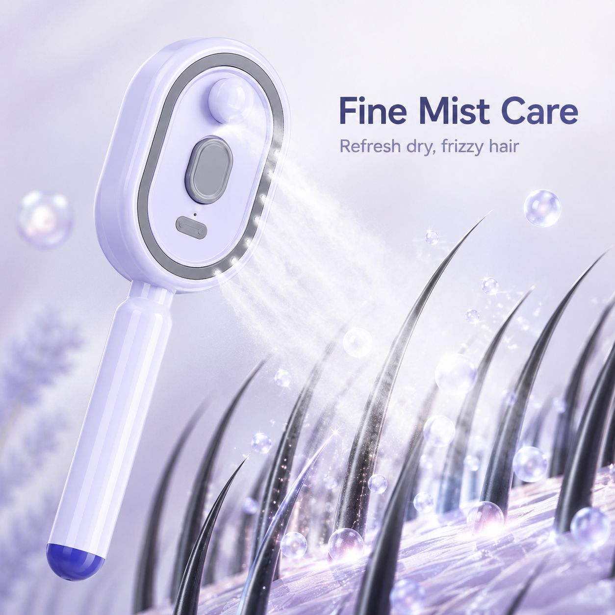 Electric Multi‑Function Mist‑Spraying Massage Cushion Comb