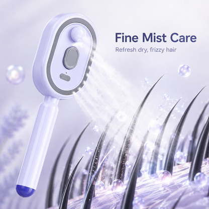 Electric Multi‑Function Mist‑Spraying Massage Cushion Comb