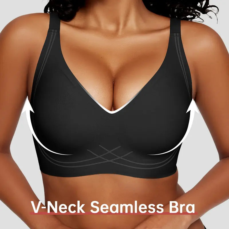 Women's Jelly Seamless Wireless Plus Size Comfort Bralette