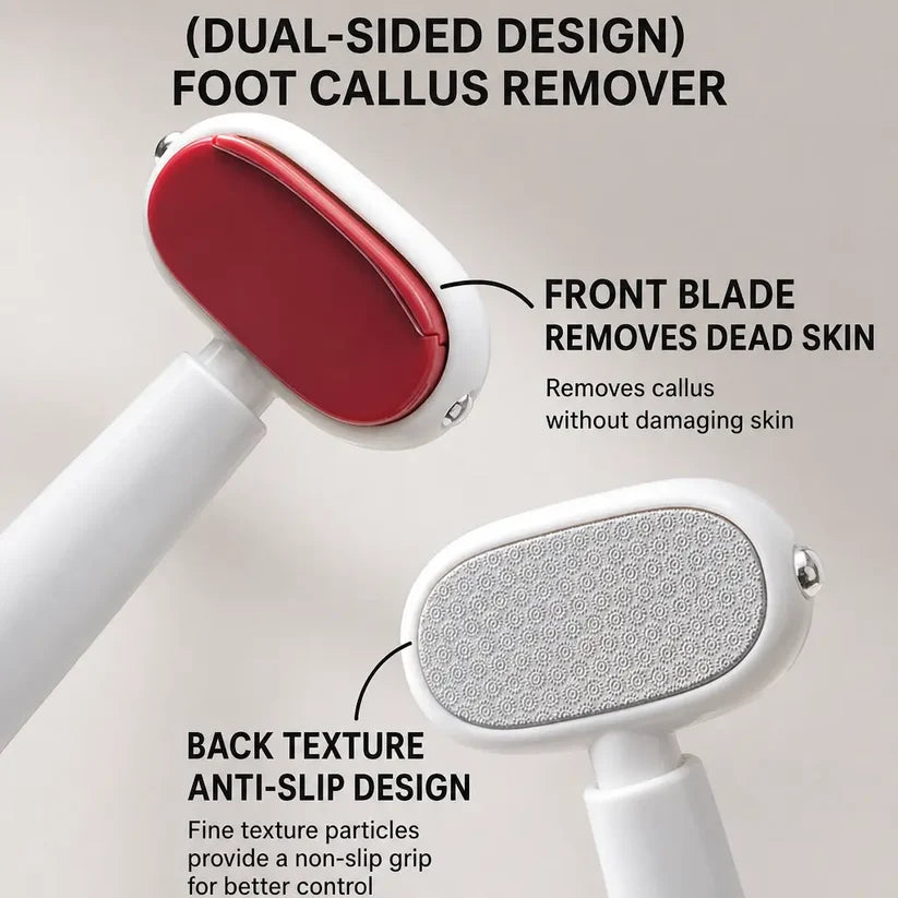 🦶 Double Sided Stainless Steel Foot Scraper Callus Remover ✨