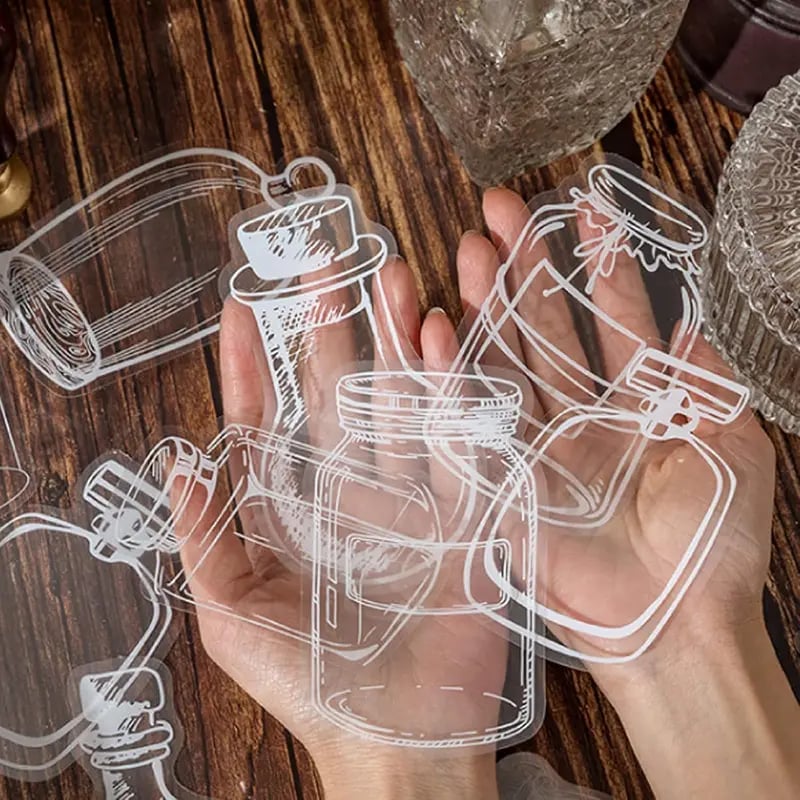 40pcs Transparent Dried Flower Bookmarks-DIY Gifts Bookmarks