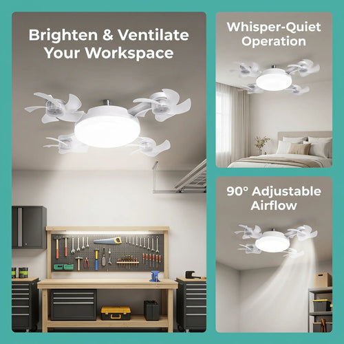 2026 New E27 Socket Ceiling Fan Light