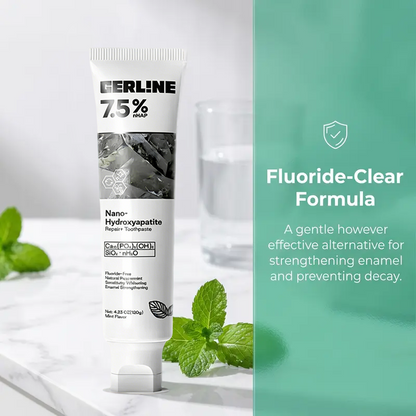 Nano Hydroxyapatite Fluoride-Free Toothpaste, Strengthens Enamel & Freshens Breath 🦷