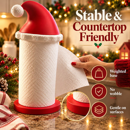 Santa Hat Paper Towel Holder  Festive Kitchen Decor 🎅🎄