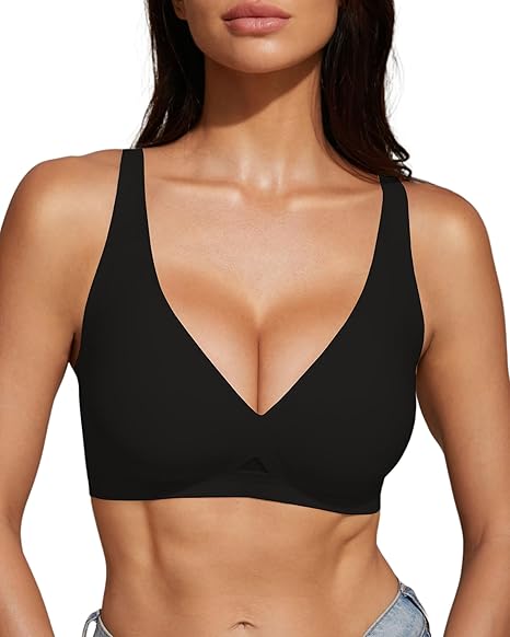 Deep V Wireless Seamless Bralette