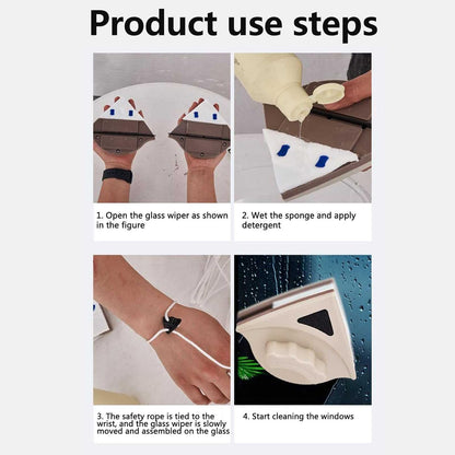 Cleaner Pro° WindowCleaning: Easy Double Sided Window Cleaning Tool