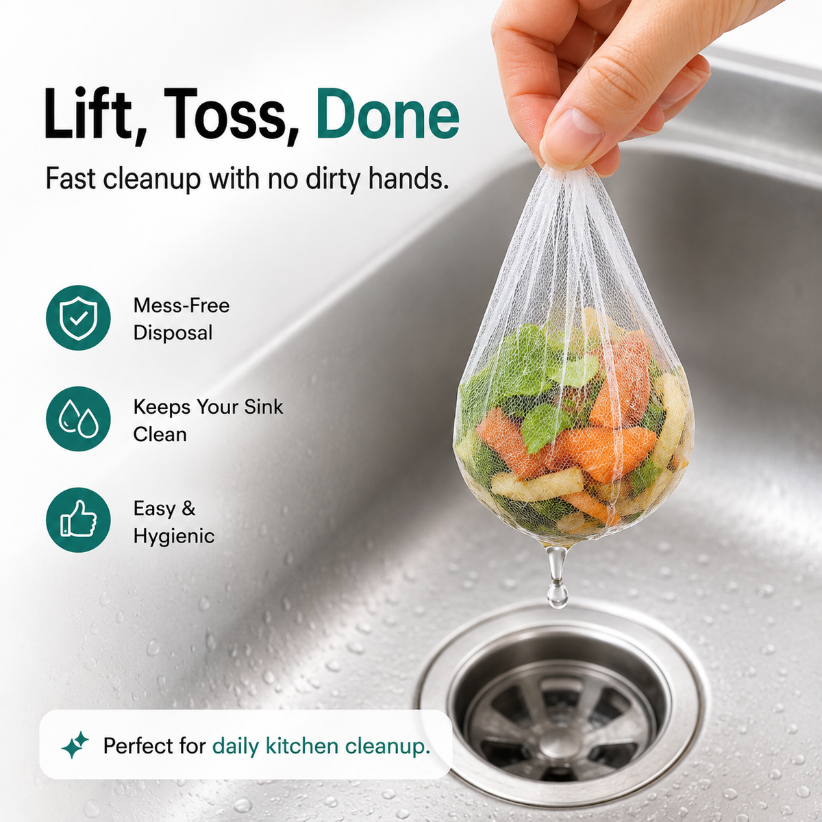 Disposable Sink Strainer Mesh Bags