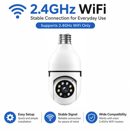 Smart WiFi Bulb Holder CCTV Security Camera